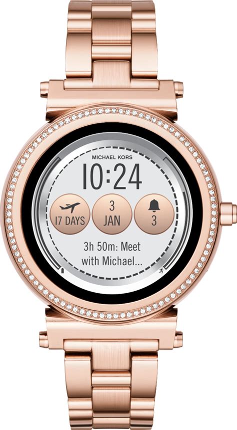 michael kors sofie smartwatch rose gold price|michael kors access touchscreen smartwatch.